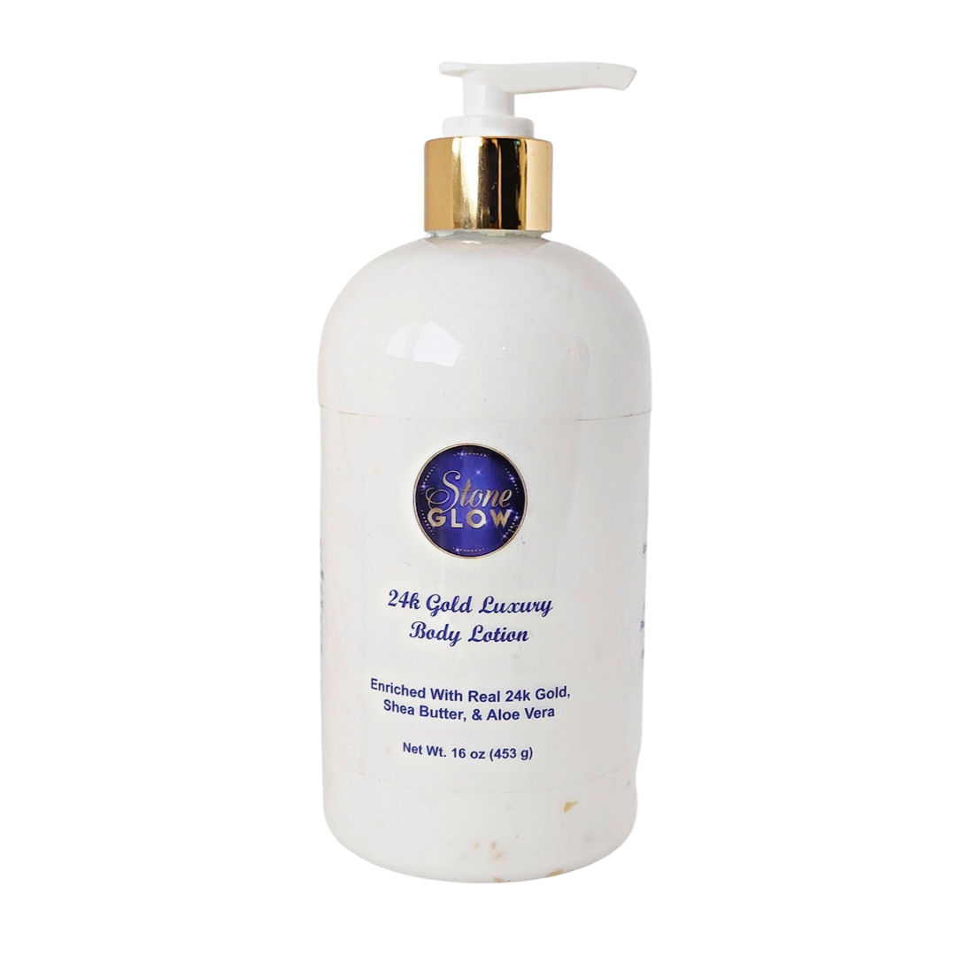 24 Karat Gold Enriched Lotion 16 oz – Stone Glow